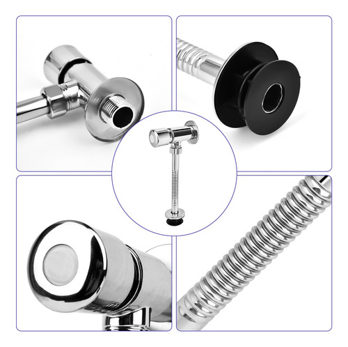 Llave Temporizadora Para Mingitorio Boton Cromada Fontanery