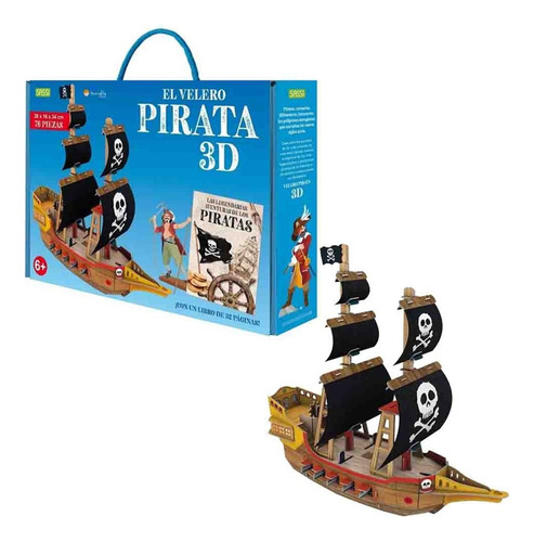 Libro Y Maqueta El Velero Pirata 3d - Manolito Books - Dgl