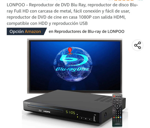 Lector Blu-ray.dvd.usb.disco Duro