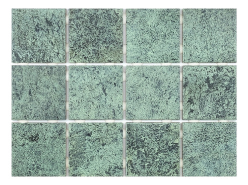 Revestimiento Ceramica Simil Bali Palau Piscina Pileta 10x10 Verde
