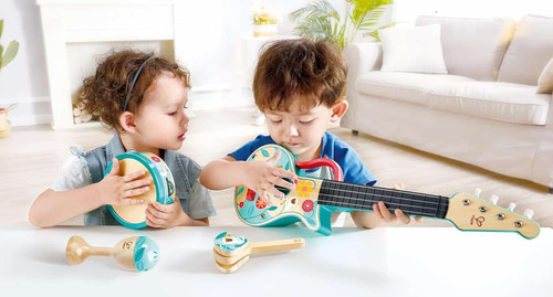 Juego De Instrumentos Para Niños 4 En 1 Hape