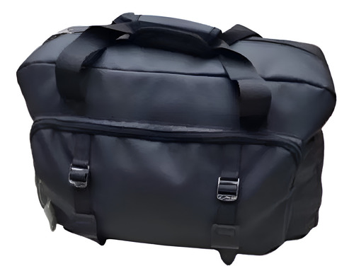 Bolso De Viaje Mtl Reforzado Color Negro Liso