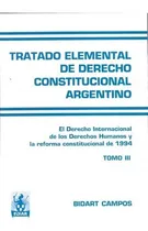 Comprar Tratado Elemental De Derecho Constitucional Argentin, de BIDART CAMPOS. Editorial Ediar en español