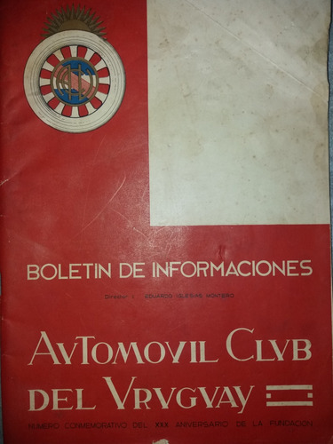 Revista 30 Aniversario Automovil Club 1948 Personajes 