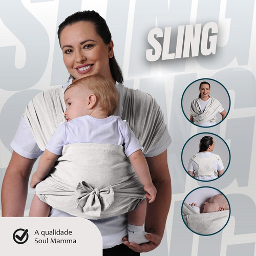 Do Mês - Sling Fácil De Vestir Carregador De Bebê E