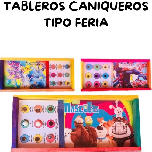 2 Caniqueros Tipo Feria - Tablero Para Niños Y Niñas