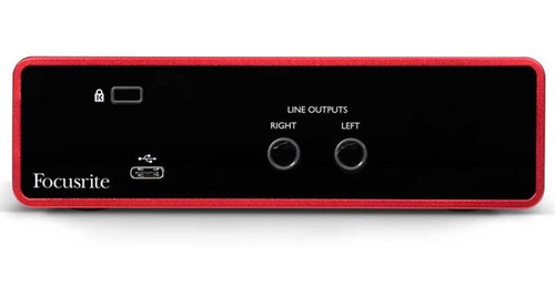Interface de áudio Focusrite Scarlett Solo red - 3ª Geração