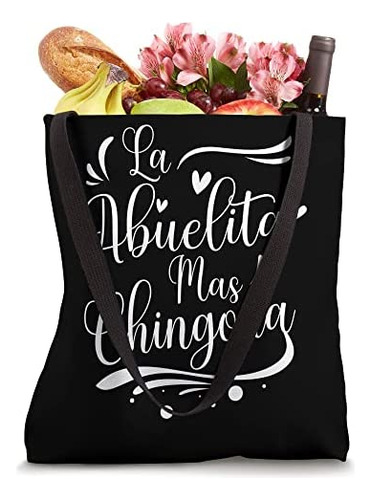 La Abuelita Mas Chingona Abuela Española Con Corazones Bolsa