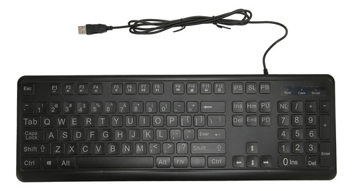 Teclado De Computadora Con Letra Grande, Letras Grandes En N