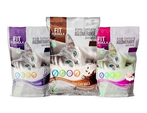 Arena Sanitaria Para Gatos Aglomerante Fit 2 Kg Pethome