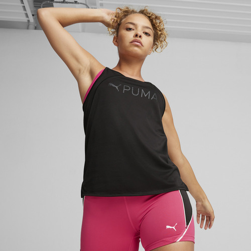 Top Puma Fit Fashion Ultrabreathe Allover Black Mujer