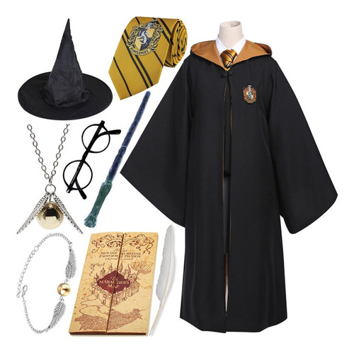 Kit De Túnica Harry Potter Cos Con Ropa Y Accesorios 9 Mag