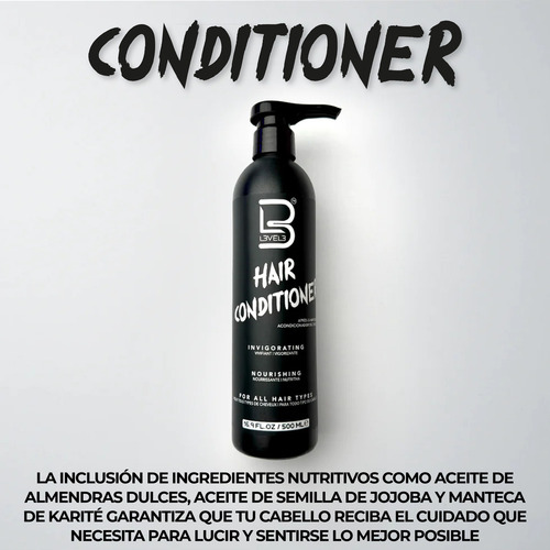 Acondicionador Para Cabello Level 3 Suaviza Y Repara 500 Ml