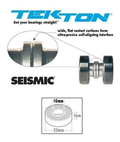 Rolamentos Seismic Tekton Para Eixos De 10mm Abec 7 Downhill