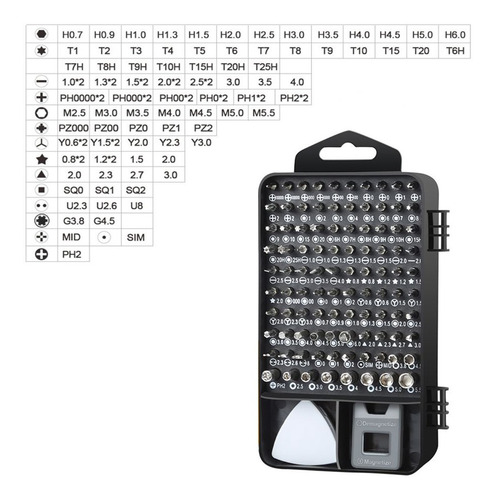 Imagen 3 de 9 de Set 117 Pcs Destornilladores Precisión Torx Magnéticos