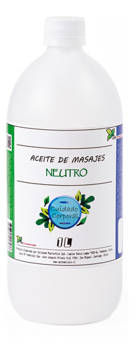 Aceite De Masajes Neutro - Sin Fragancia - 1 Litro