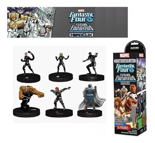 Pack 5 Figuras Heroclix Fantastic Four Future Foundation