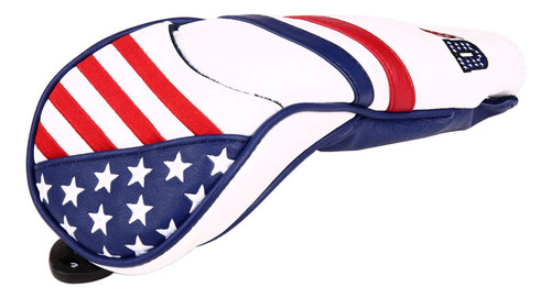 Usa Stars And Stripe Funda Cabeza Madera Para Golf Etiqueta