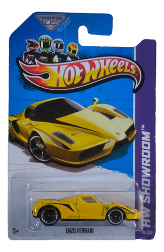 Hot Wheels Coleccion Deportivo Enzo Ferrari  Amarillo 2012