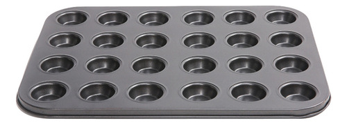 Charola Hornear Antiadherente Mini Panquesitos Cupcakes 24pz
