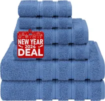 Comprar Juego De Toallas De Lujo De 6 Piezas, 2 Toallas De Baño, 2 T