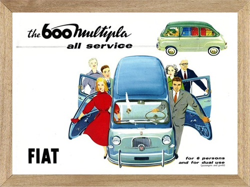 Fiat  Cuadros Posters Carteles Publicidades   B227