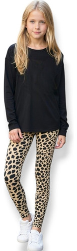 Calzas Guimel Kids Para Niñas - Modal Soft Animal Print