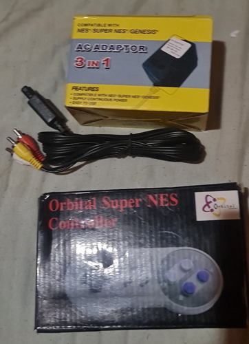 Transformador, Cable Audio Vídeo Y Control Snes 