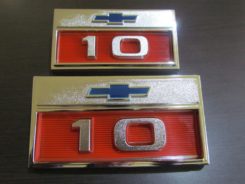 Imagen 1 de 8 de Par Emblema Chevrolet C10 66 1966 Accesorio Pickup Camioneta