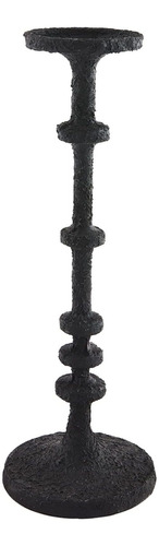 Mud Pie Candelabro Metal Negro 15 X 5  Diametro