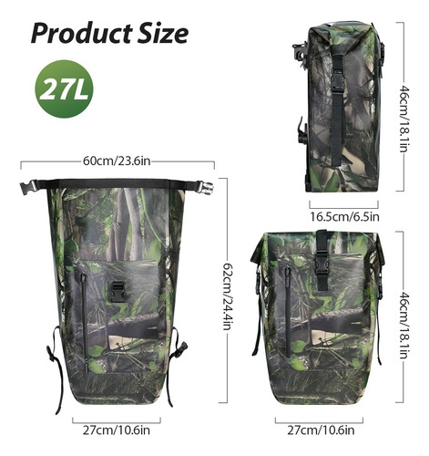 27l Impermeable Bike Pannier Bolsa Para Ciclismo Accesorios