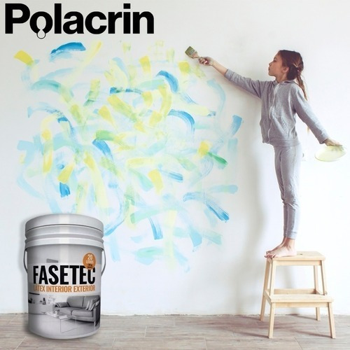 Imagen 2 de 9 de Combo Pintura Fasetec 20 Lts Rodillo Pincel Bandeja