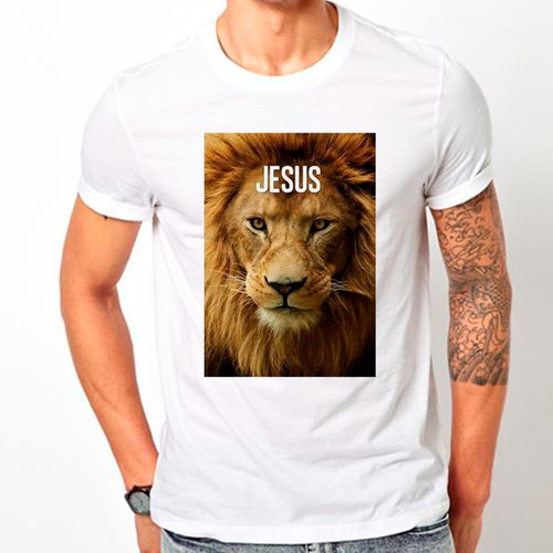 Camiseta Leao De Juda Jesus Gospel Camisa Roupa Cristo C52