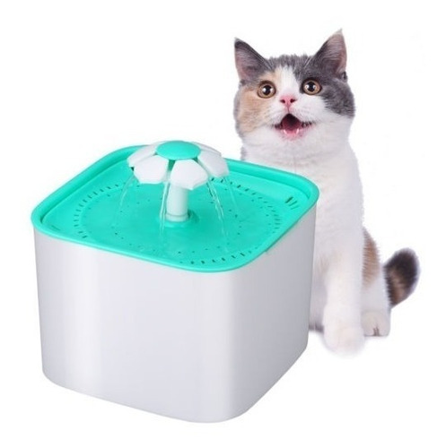 Imagen 2 de 5 de 2l Automático Pet Bebedero Gato Perro Agua Dispensador 3 Cap