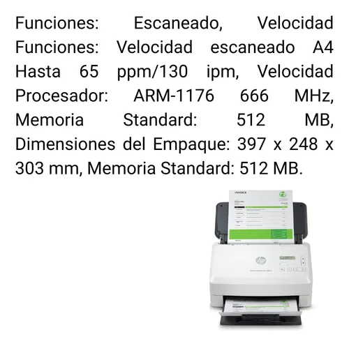 Escaner Hp Scanjet Enterprise Flow 5000 S5