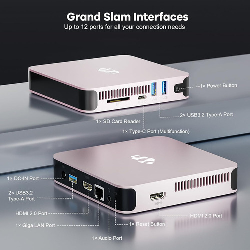 Mini Pc Desktop, Desktop Pc Pentium 12th Gen N100 (hasta 3.4