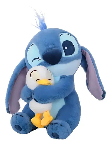 Stitch Lilo & Stitch Peluche Juguete Para Bebes Pareja Kawaii 30cm Color Azul