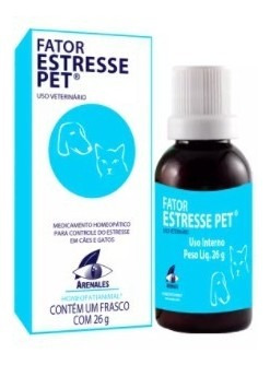 Fator Estresse Pet 26g Sistema Terapia Cães E Gatos Arenales