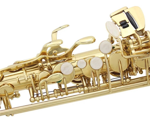 Saxofón Alto De Alta Calidad Kit Completo A Escoger Color Color Dorado