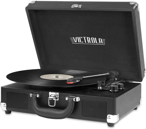 Tocadiscos 3 Velocidades Con Bluetooth Victrola Portatil Con