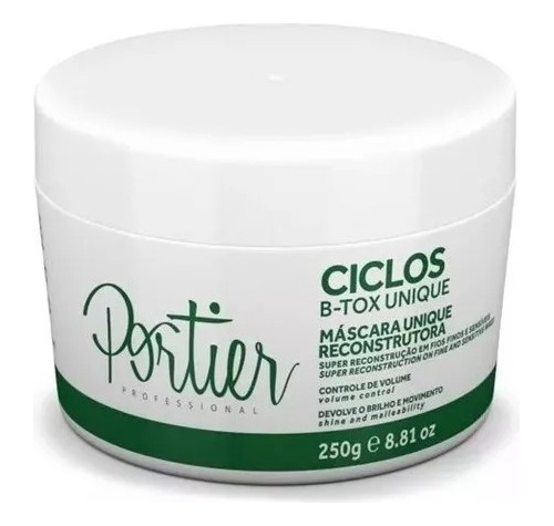 Portier Máscara Btx Unique Orgânico 250g Antifrizz