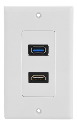 Enchufe De Audio Y Vídeo, Toma De Pared Usb Hdmi, Panel De P