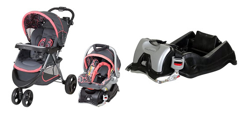 Baby Trend Nexton Travel System, Coral Floral Baby Tending E