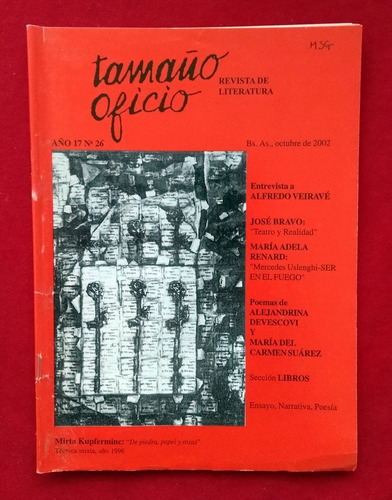 Revista Tamaño Oficio Nº 26 - 2002 - Alfredo Veiravé (Usado)