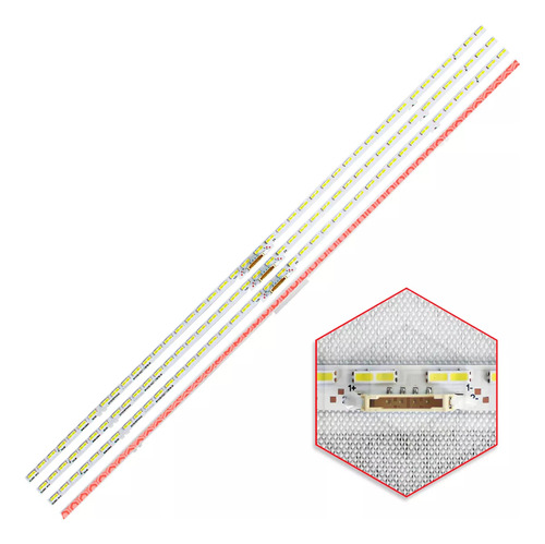 Kit 4 Barras De Led Tv Un75au8000g Un75au8000 Un75au8200