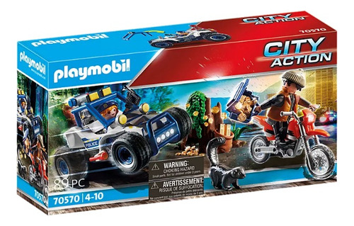 Playmobil® Vehiculo Policíal Persecución De Ladrón (70570)