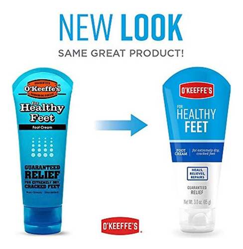 O.keeffe.s K0280004-3 Healthy Feet Foot Cream Tube (paquete