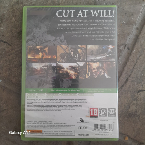 Metal Gear Rising Xbox 360 Físico Sellado (Usado)