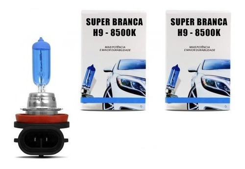 Kit 3 Lampada Super Branc Tip Xenon Tech One H7+h9+h11 8500k