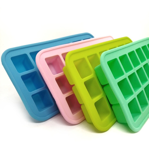 Cubetera Silicona Molde Para 18 Cubitos Cuadrados